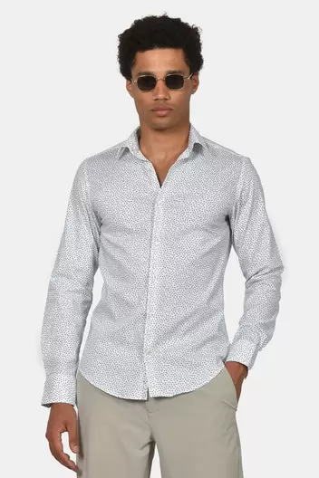 Ανδρικό Εμπριμέ Πουκάμισο Normal Fit Με Λεπτομερές Floral Pattern & Κομψό Style - ΛΑΔΙ                                                                Ανδρικό Εμπριμέ Πουκάμισο Normal Fit Με Λεπτομερές Floral Pattern & Κομψό Style - ΛΑΔΙ