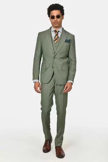 Ανδρικό Κοστούμι Slim Fit Με Γιλέκο Για Κομψές & Ολοκληρωμένες Εμφανίσεις - ΠΡΑΣΙΝΟ                                                                Ανδρικό Κοστούμι Slim Fit Με Γιλέκο Για Κομψές & Ολοκληρωμένες Εμφανίσεις - ΠΡΑΣΙΝΟ