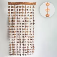 Halloween Διακοσμητική Κουρτίνα Πορτοκαλί Κολοκύθες 1x2m