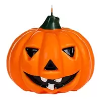 Κερί Halloween Κολοκύθα Πορτοκαλί 3D 13x13x12cm