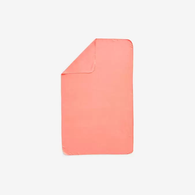 Πετσέτα πισίνας με μικροΐνες, μέγεθος L 80 x 130 cm - Κοραλλί