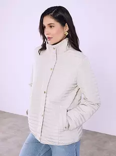 Μπουφάν καπιτονέ μονόχρωμο