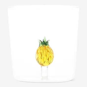 Drinking glass with pineapple inside - 350 ml