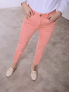 Τζιν skinny μονόχρωμο με βαμβάκι