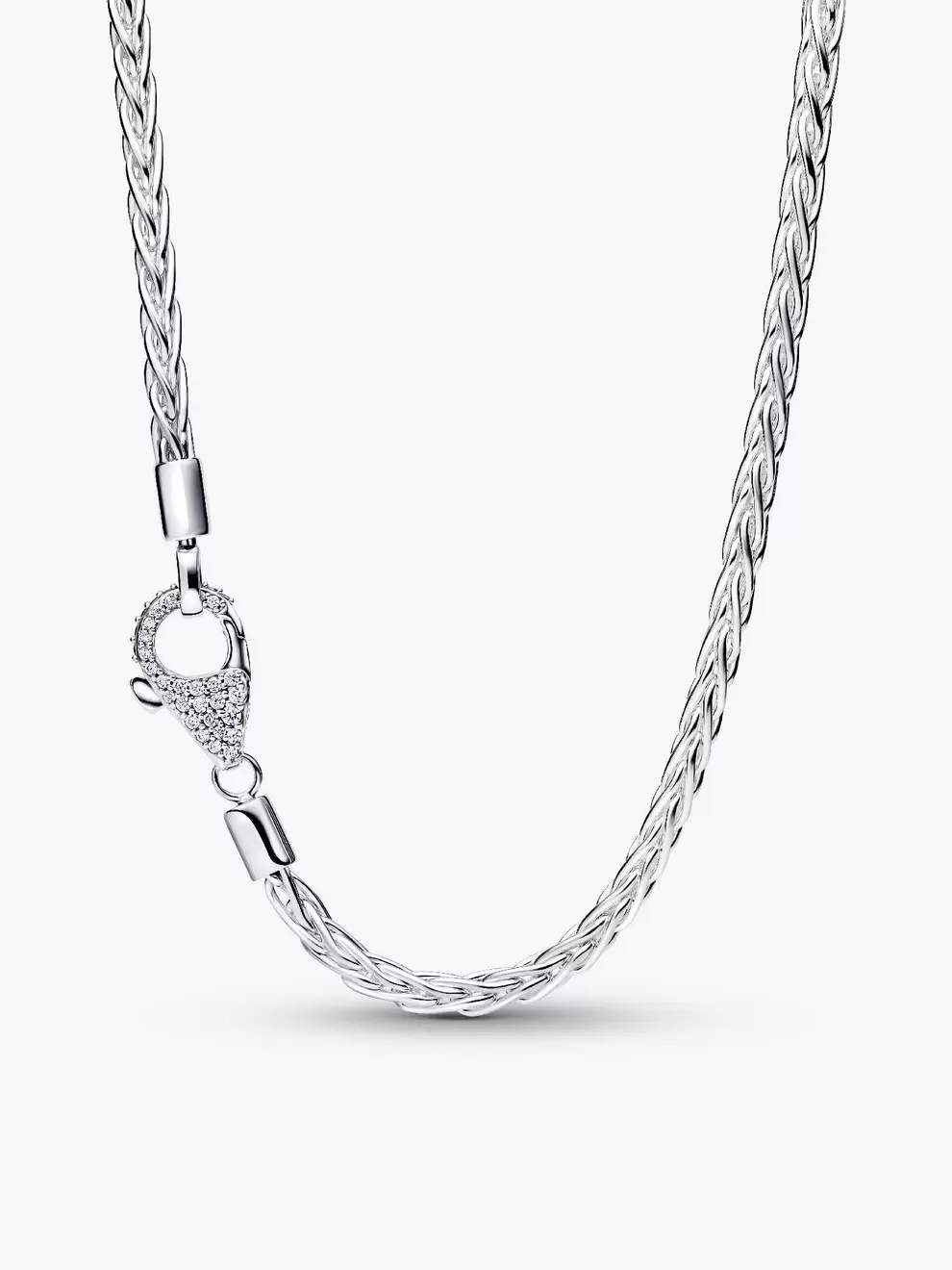 Αλυσίδα λαιμού με κούμπωμα με πέτρες pavé