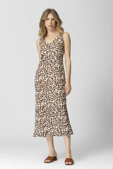 ΜΑΚΡΥ ΑΜΑΝΙΚΟ ΦΟΡΕΜΑ ΜΕ ANIMAL PRINT