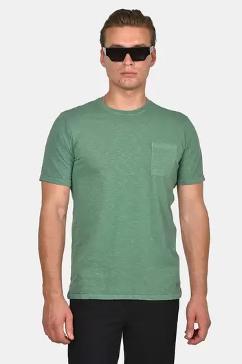 Ανδρικό T-shirt Normal Fit Από 100% Βαμβάκι Με Τσέπη Στήθους - ΛΑΔΙ                                                                Ανδρικό T-shirt Normal Fit Από 100% Βαμβάκι Με Τσέπη Στήθους - ΛΑΔΙ