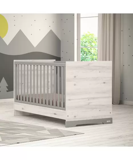Casababy Alaska Γκρι Βρεφικό Κρεβάτι Μετατρεπόμενο Σε Προεφηβικό 70 x 140