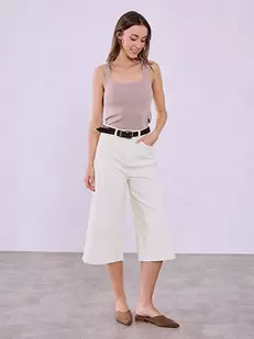Τζιν culottes με βαμβάκι