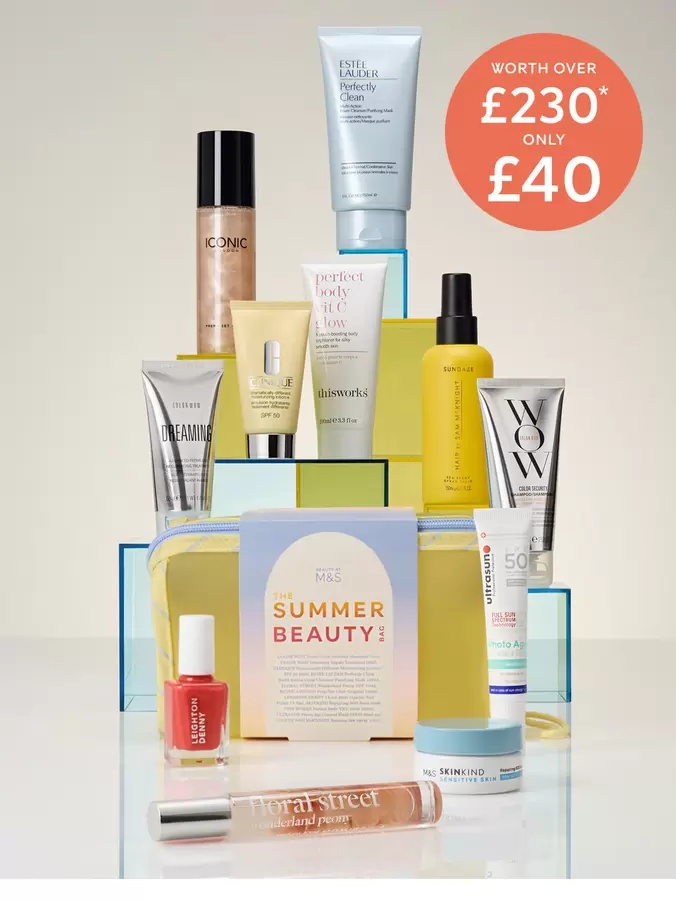 The summer beauty bag worth over £230*