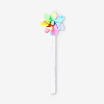 Soap bubble wand - Rainbow pinwheel