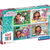 Παιδικό Παζλ Clementoni 4 in 1 Super Color DreamWorks Gabby's Dollhouse (12-16-20-24 Κομμάτια)