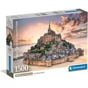 Παζλ Clementoni High Quality Collection Ανάδυση του Σεν Μισέλ - Compact Box (1500 Κομμάτια)