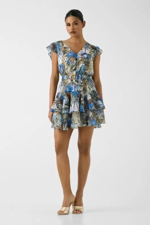 Mini estampado dress