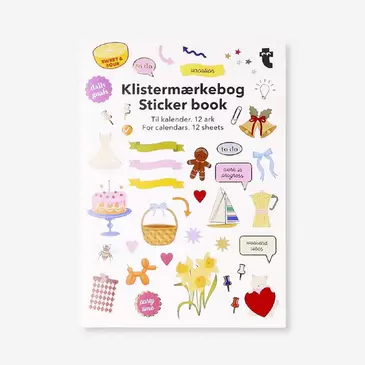 Sticker book for calendars