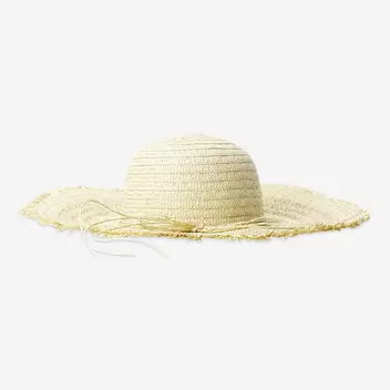 Summer straw hat with bow for adults - One size