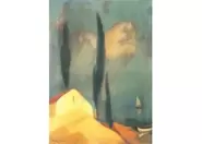 Small Church with cypresses