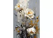 Flowers and Bird