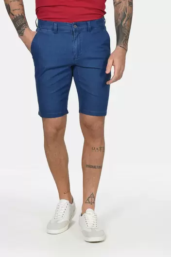 Ανδρική Τζιν Βερμούδα Classic Fit Για Άνετη Καλοκαιρινή Εμφάνιση - TZIN                                                                Ανδρική Τζιν Βερμούδα Classic Fit Για Άνετη Καλοκαιρινή Εμφάνιση - TZIN