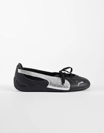 Puma Speedcat Ballet Nova flats in metallic black