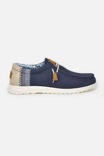 Ανδρικό Casual Παπούτσι 100% Βαμβάκι Ethnic Style - ΜΠΛΕ Ανδρικό Casual Παπούτσι 100% Βαμβάκι Ethnic Style - ΜΠΛΕ