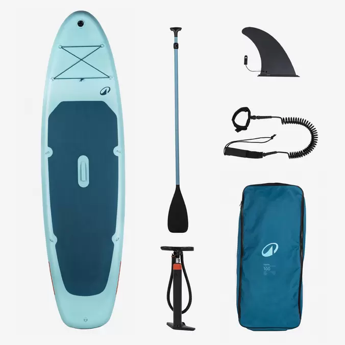 Σανίδα SUP 10’6 Σετ 100 (μέχρι 130 kg) - Μπλε