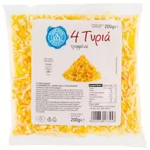 Τριμμένο Τυρί Μιξ 4 Τυριά 200g