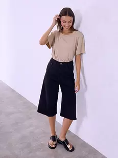 Jorts denim ψηλόμεσο