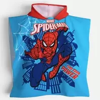 Καλοκαιρινό Poncho Θαλάσσης Μπλε Spiderman 60x120cm