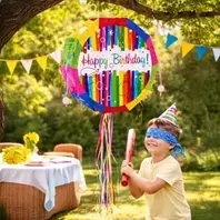 Πινιάτα Πάρτι "Happy Birthday" Ø44cm