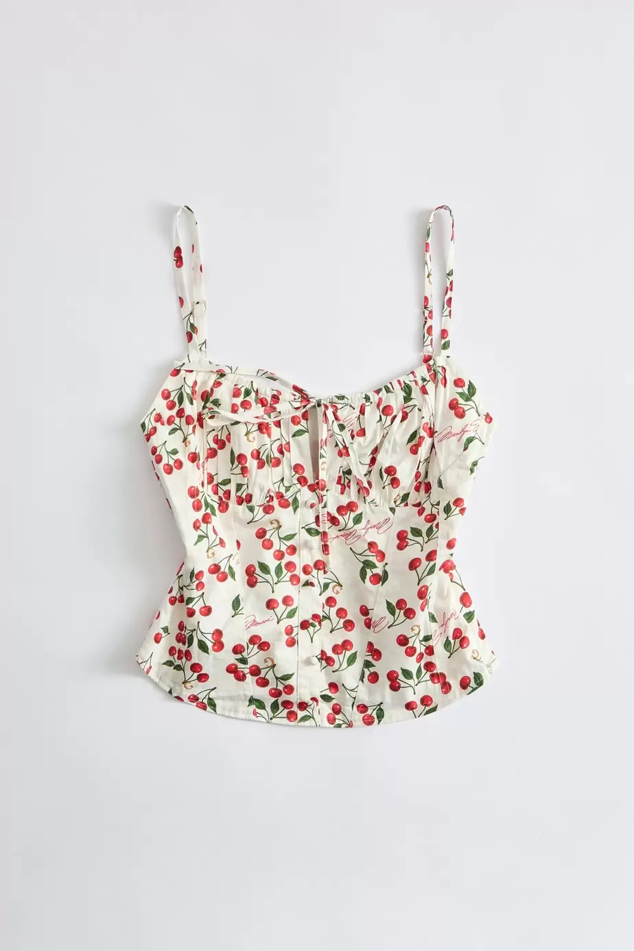 Top corsé estampado