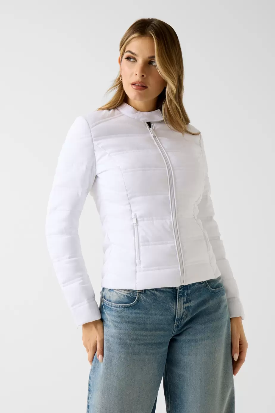 Chaqueta acolchada con logo 4G