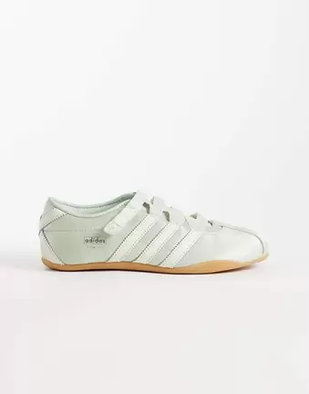 Adidas Originals Tokyo mary jane satin flats in aqua