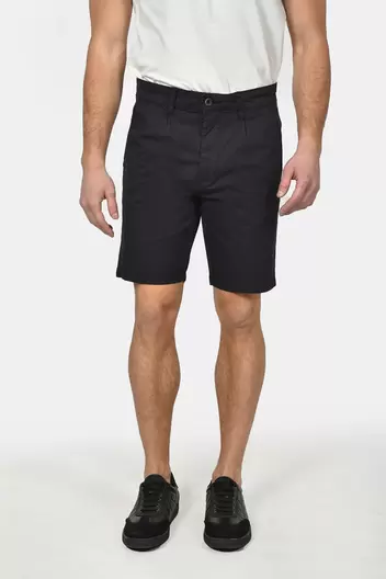 Ανδρική Chinos Βερμούδα Βαμβακερή Normal Fit Με Πιέτες Για Άνετη Καλοκαιρινή Εμφάνιση - ΜΑΥΡΟ Ανδρική Chinos Βερμούδα Βαμβακερή Normal Fit Με Πιέτες Για Άνετη Καλοκαιρινή Εμφάνιση - ΜΑΥΡΟ