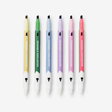 Erasable highlighters - 6 pcs