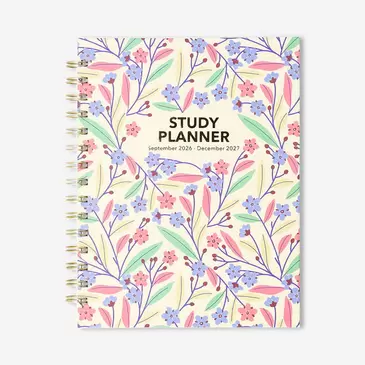 Floral study planner - English