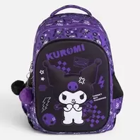 Σχολική Τσάντα Πλάτης Δημοτικού Μωβ 3D Kuromi - 32x15x42cm