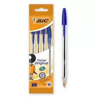Στυλό BIC Ballpen Cristal Μπλε 1.0mm - 4 τμχ.