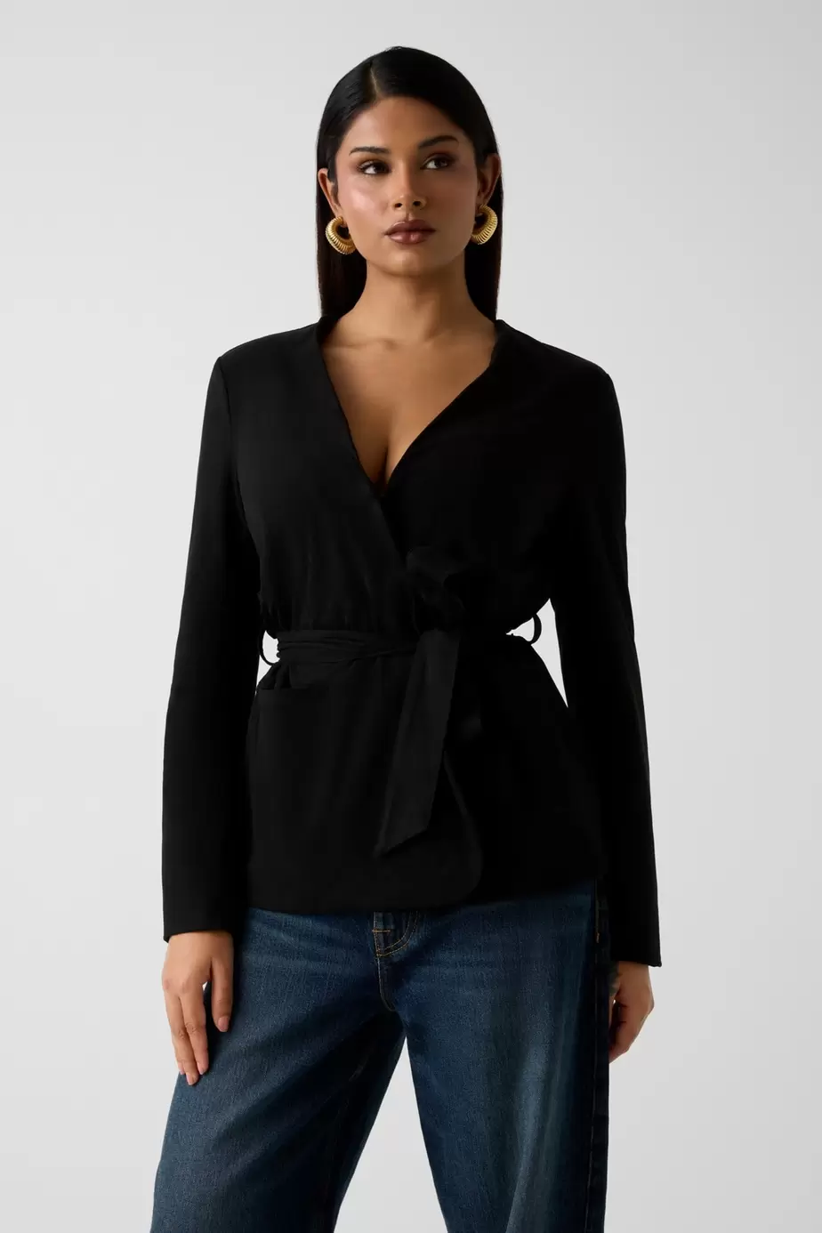 Blazer de ante sintético