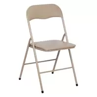 Καρέκλα Μεταλλική Σπαστή Taupe 47x43.5x80cm