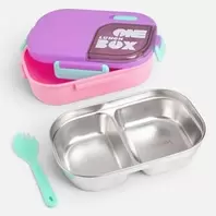 Παιδικό Φαγητοδοχείο lunch Box Ροζ Λιλά 800ml