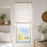 Στόρι Μπαμπού Λευκό 60x180cm