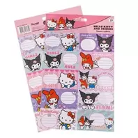 Αυτοκόλλητες Ετικέτες Hello Kitty & Kuromi 20 τμχ. - 2Φ