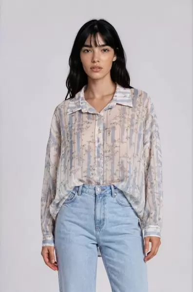 ΠΟΥΚΑΜΙΣΟ ΜΕ FLORAL PRINT