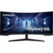 Samsung Odyssey G5 LC34G55TWWPXEN Gaming Monitor 34'' Ultra WQHD VA Curved 165Hz 1ms