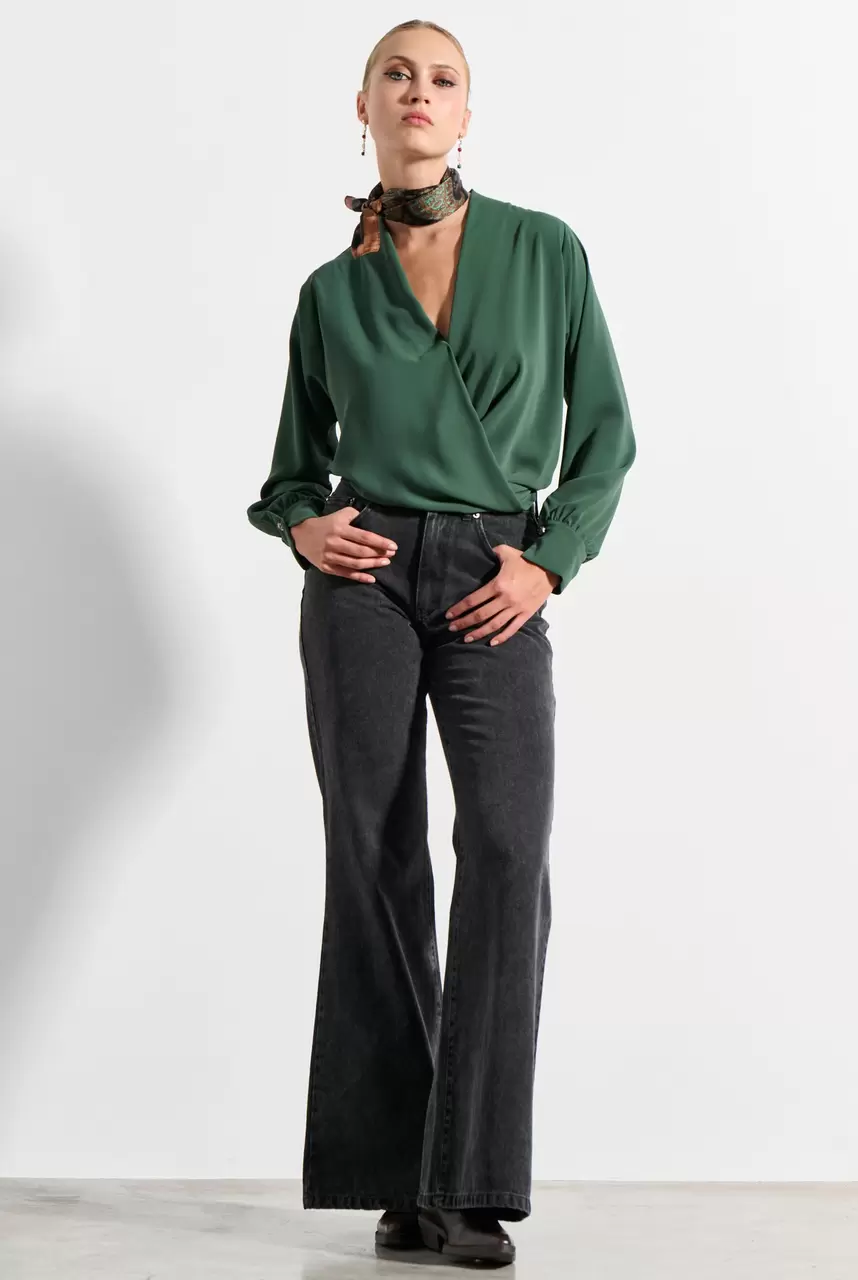 Wrap blouse