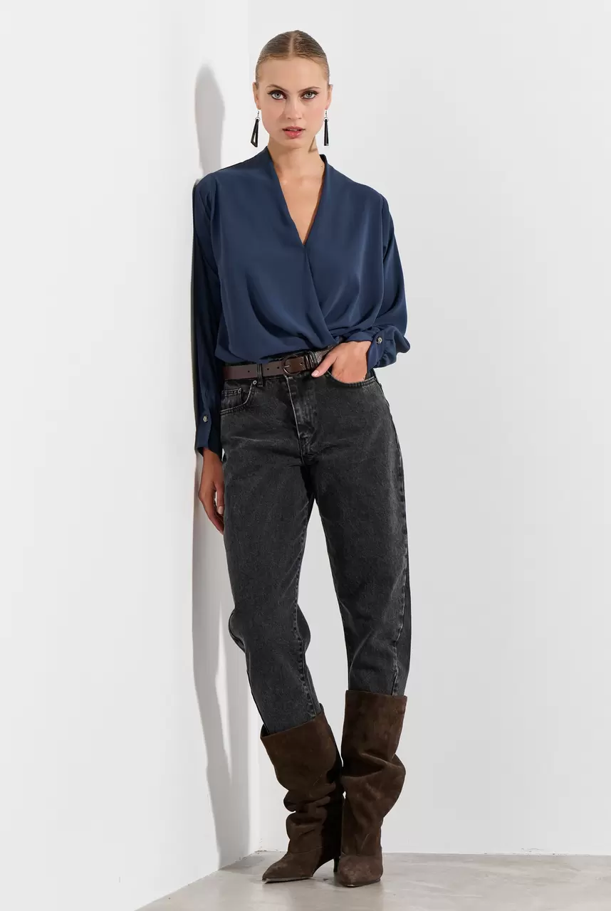Wrap blouse