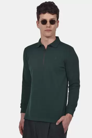 Ανδρική Half Zip Μπλούζα Polo Normal Fit – Άνετη & Ευχάριστη Αίσθηση - ΠΡΑΣΙΝΟ Ανδρική Half Zip Μπλούζα Polo Normal Fit – Άνετη & Ευχάριστη Αίσθηση - ΠΡΑΣΙΝΟ