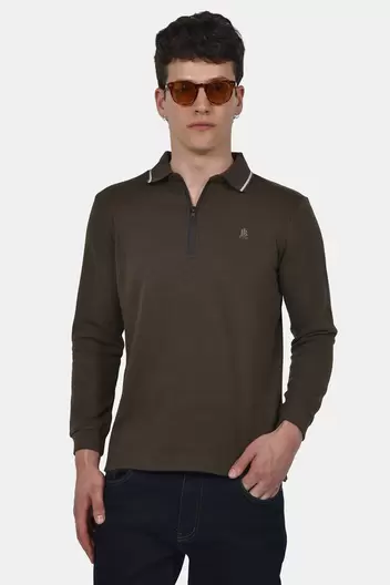 Ανδρική Half Zip Μπλούζα Polo Normal Fit – Άνετη & Ευχάριστη Αίσθηση - ΚΑΦΕ Ανδρική Half Zip Μπλούζα Polo Normal Fit – Άνετη & Ευχάριστη Αίσθηση - ΚΑΦΕ
