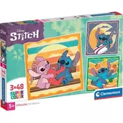 Παιδικό Παζλ Clementoni Supercolor 3in1: Disney Stitch (3 x 48 Κομμάτια)